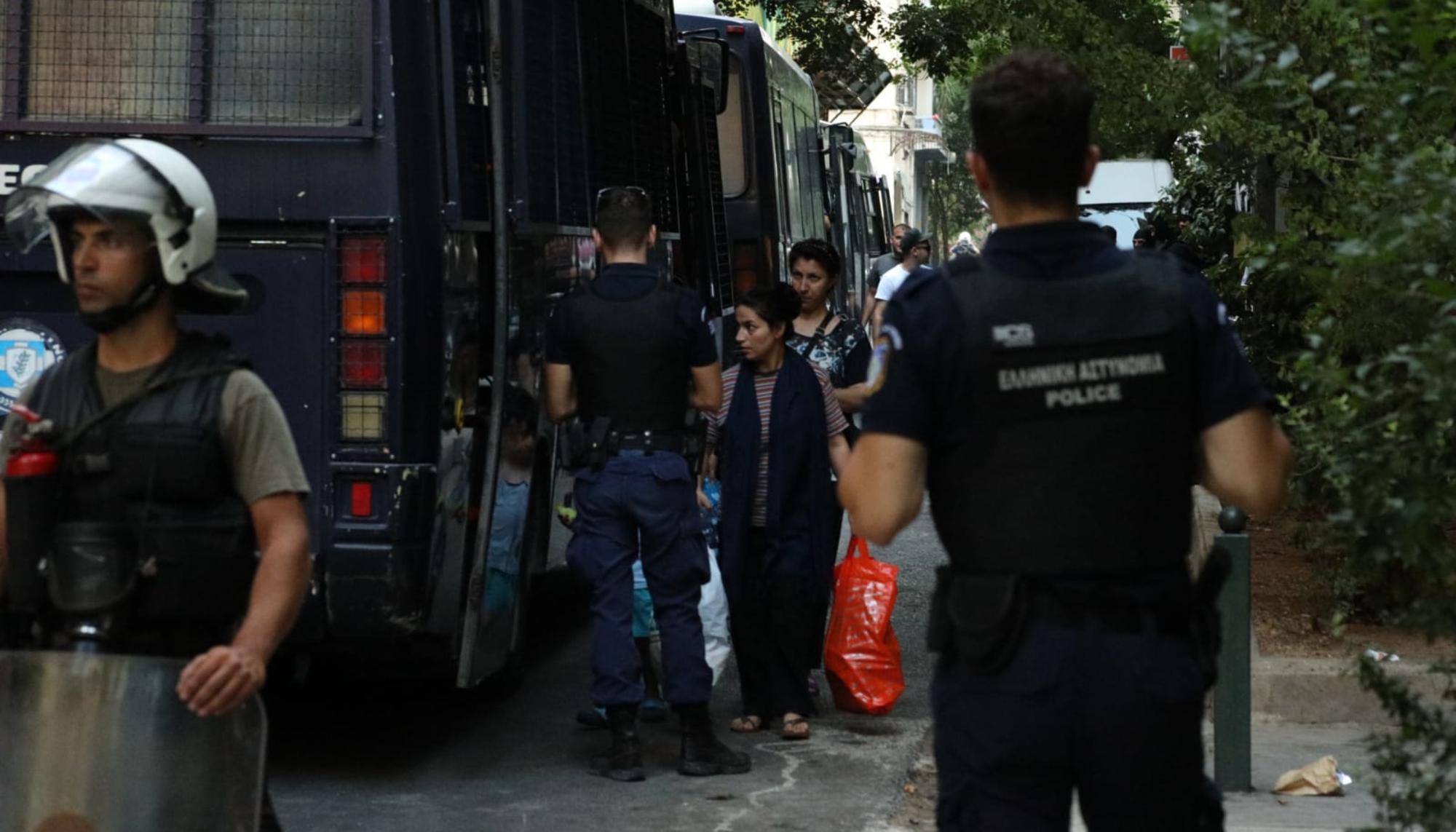 Desalojos en el barrio de Exarchia